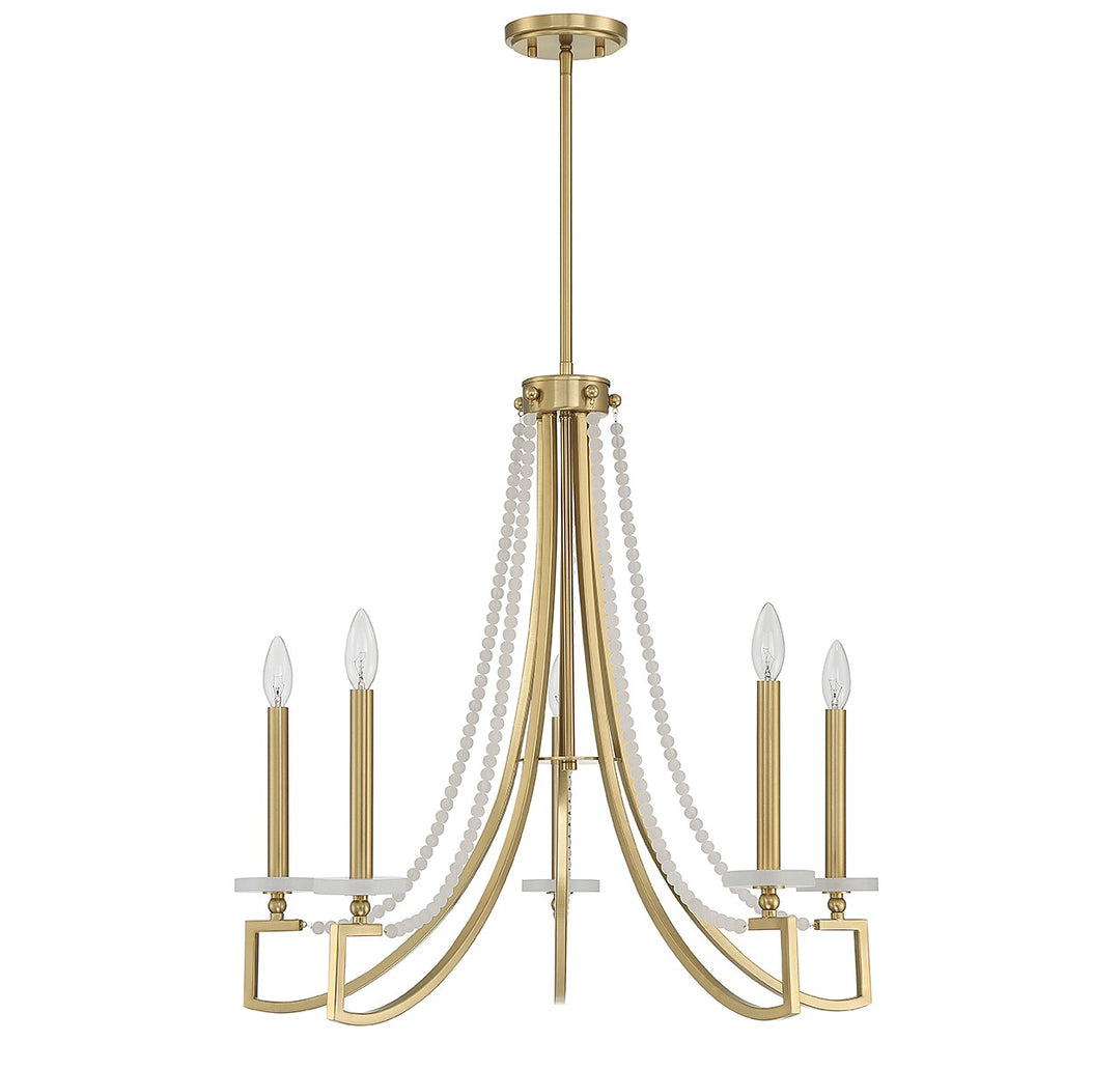 Savoy House Helen 1-8803-5-322 Chandelier Light - Warm Brass