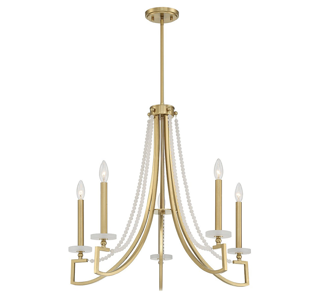 Savoy House Helen 1-8803-5-322 Chandelier Light - Warm Brass