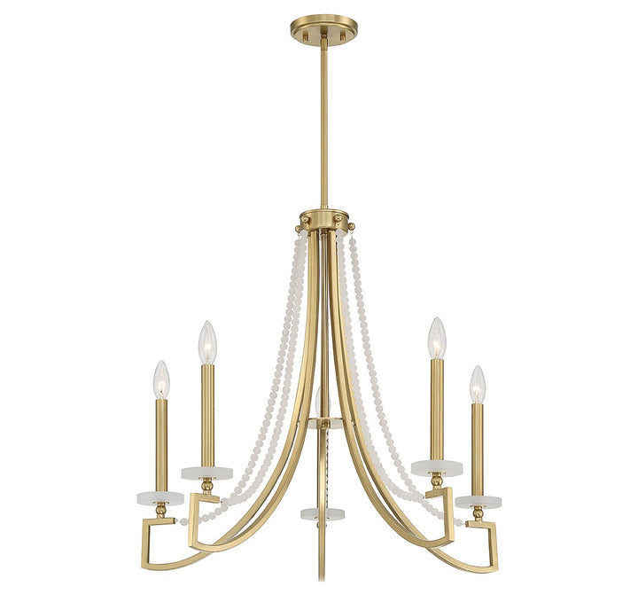 Savoy House Helen 1-8803-5-322 Chandelier Light - Warm Brass