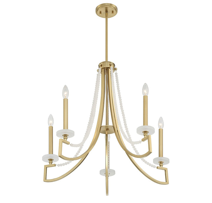 Savoy House Helen 1-8803-5-322 Chandelier Light - Warm Brass