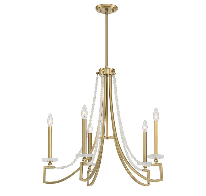 Savoy House Helen 1-8803-5-322 Chandelier Light - Warm Brass