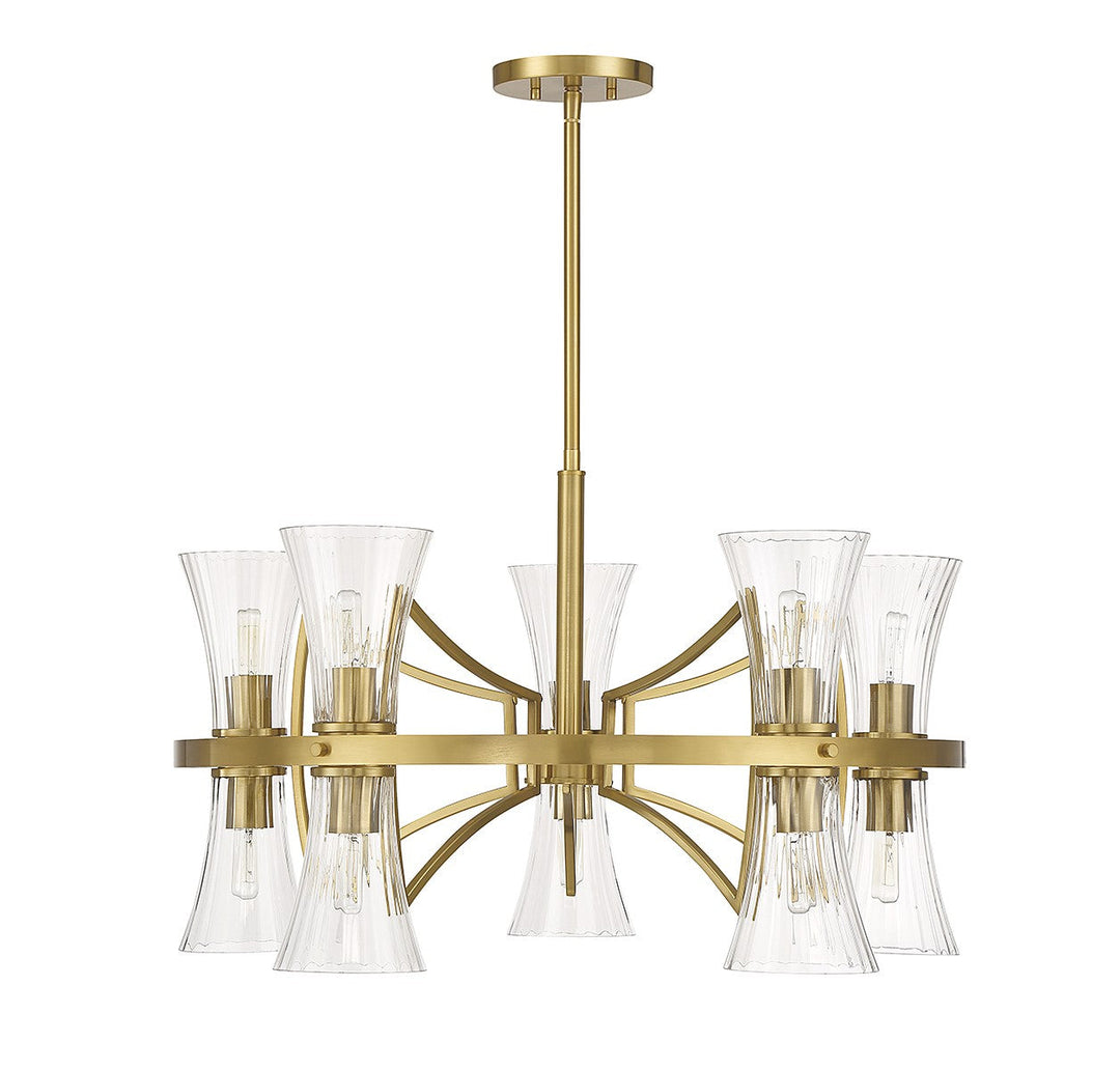 Savoy House Bennington 1-9704-10-322 Chandelier Light - Warm Brass