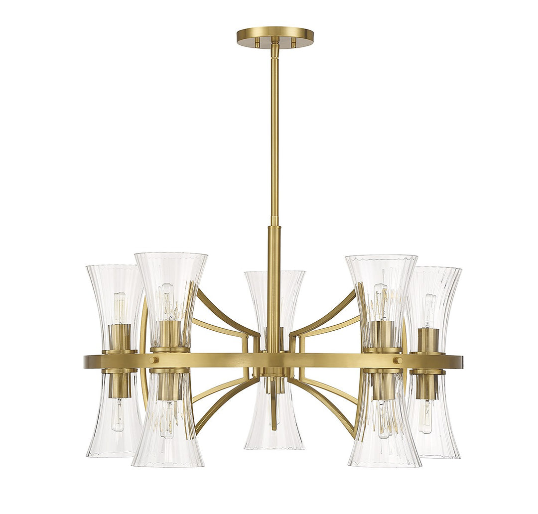 Savoy House Bennington 1-9704-10-322 Chandelier Light - Warm Brass