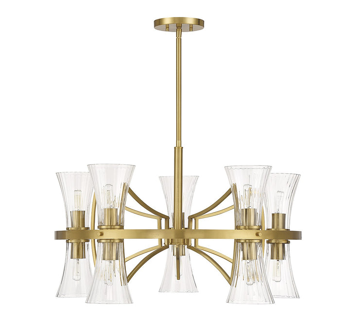 Savoy House Bennington 1-9704-10-322 Chandelier Light - Warm Brass