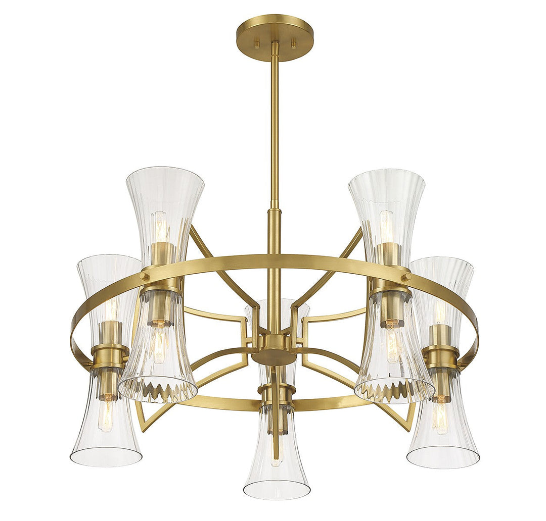 Savoy House Bennington 1-9704-10-322 Chandelier Light - Warm Brass