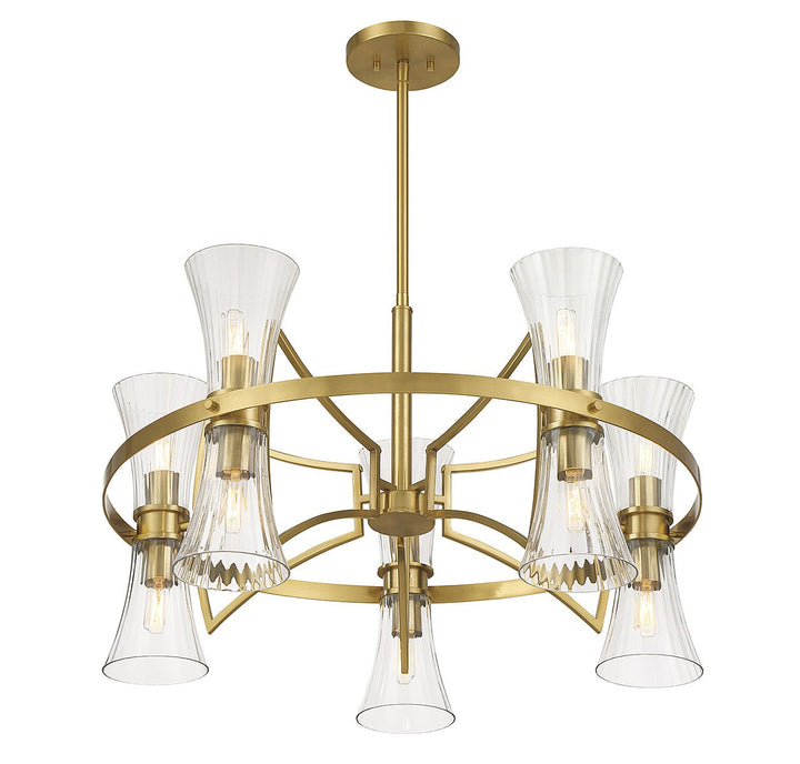 Savoy House Bennington 1-9704-10-322 Chandelier Light - Warm Brass
