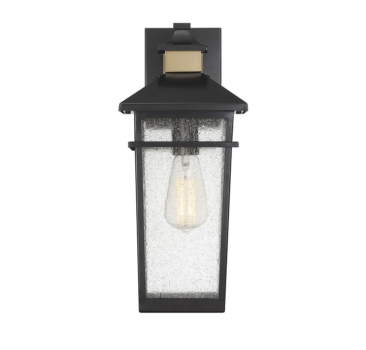 Savoy House Lighting 5-719-143  Kingsley Outdoor Matte Black With Warm Brass