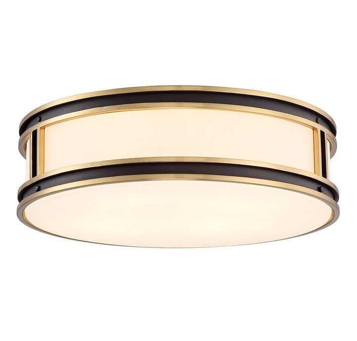 Savoy House Alberti 6-1822-4-143 Ceiling Light - Matte Black with Warm Brass