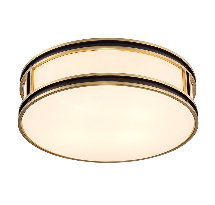 Savoy House Alberti 6-1822-4-143 Ceiling Light - Matte Black with Warm Brass