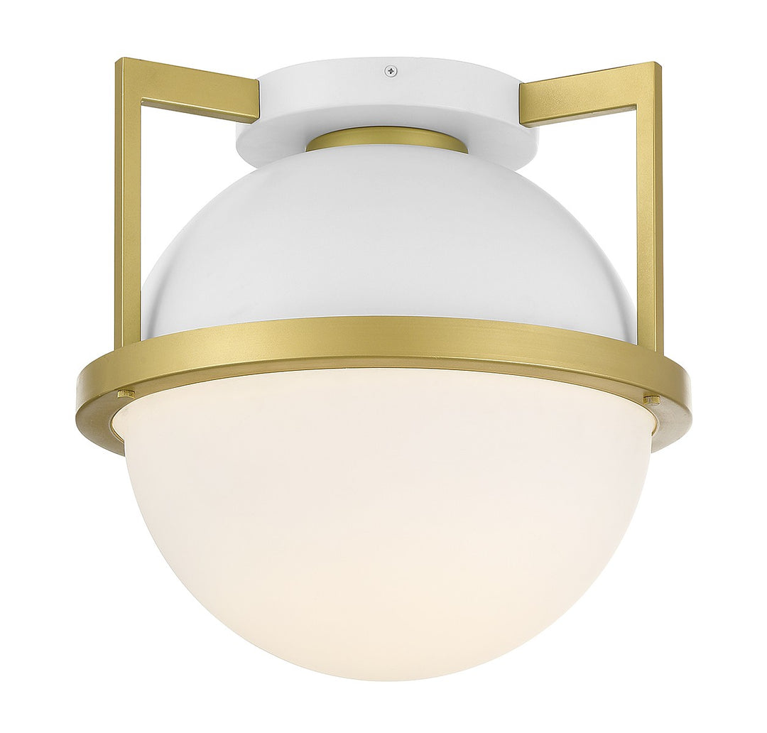 Savoy House Carlysle 6-4602-1-142 Ceiling Light - White with Warm Brass