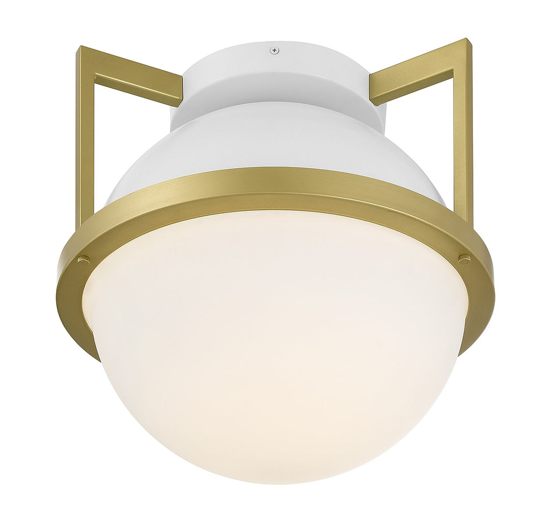 Savoy House Carlysle 6-4602-1-142 Ceiling Light - White with Warm Brass