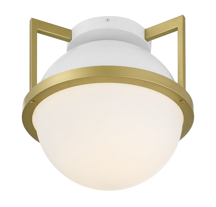Savoy House Carlysle 6-4602-1-142 Ceiling Light - White with Warm Brass