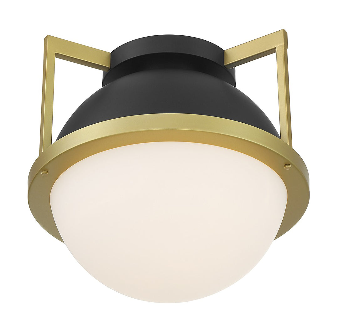 Savoy House Carlysle 6-4602-1-143 Ceiling Light - Matte Black with Warm Brass