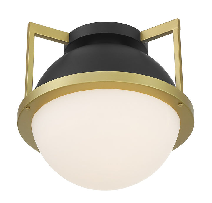 Savoy House Carlysle 6-4602-1-143 Ceiling Light - Matte Black with Warm Brass