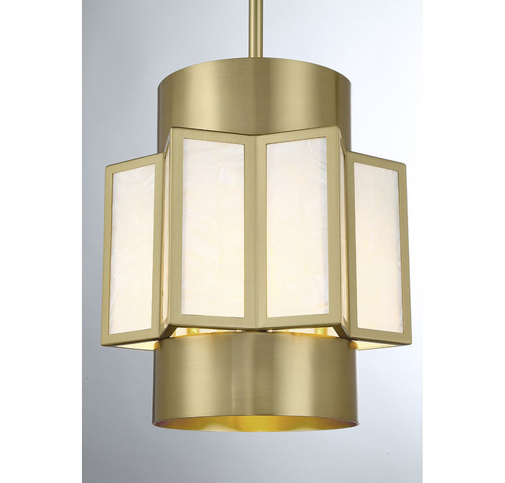 Savoy House Gideon 7-3168-3-322 Pendant Light - Warm Brass