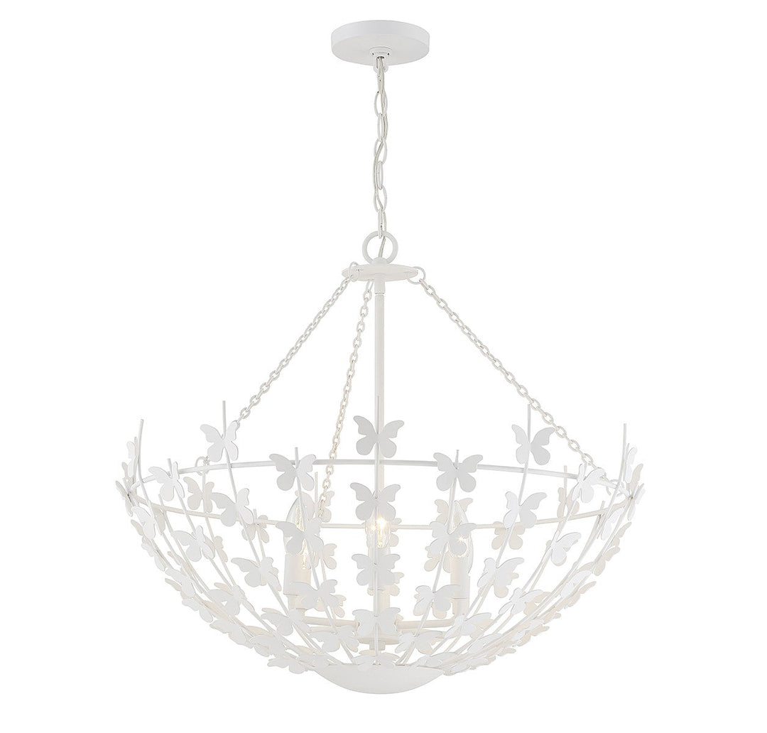 Savoy House Birch 7-4199-6-83 Chandelier Light - Bisque White