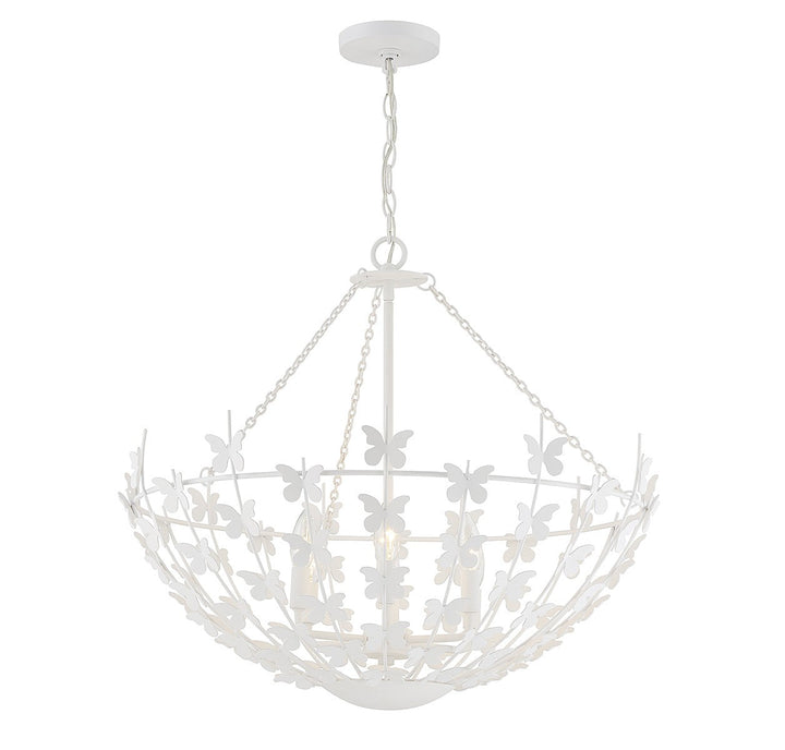 Savoy House Birch 7-4199-6-83 Chandelier Light - Bisque White