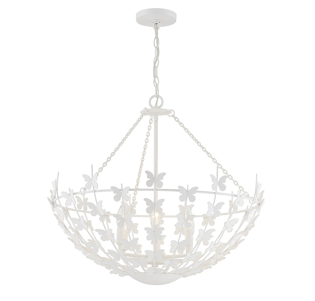 Savoy House Birch 7-4199-6-83 Chandelier Light - Bisque White