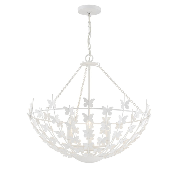 Savoy House Birch 7-4199-6-83 Chandelier Light - Bisque White