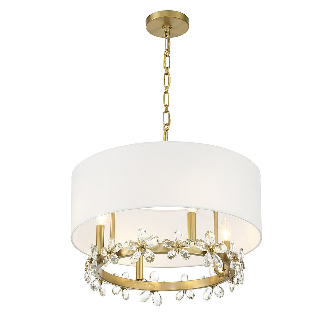 Savoy House Dahlia 7-4366-4-322 Chandelier Light - Warm Brass