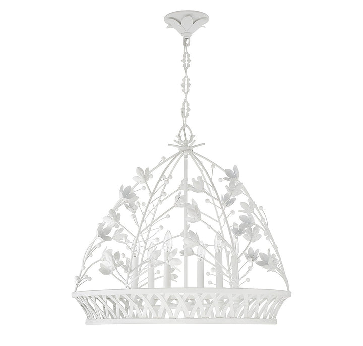 Savoy House Oakmont 7-4618-6-83 Chandelier Light - Bisque White