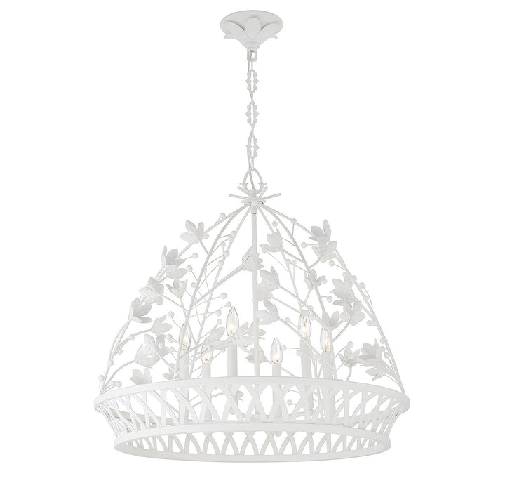 Savoy House Oakmont 7-4618-6-83 Chandelier Light - Bisque White