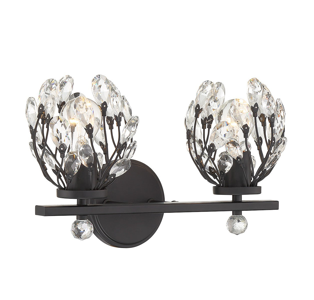 Savoy House Moreno 8-6601-2-BK Bath Vanity Light 16 in. wide - Matte Black