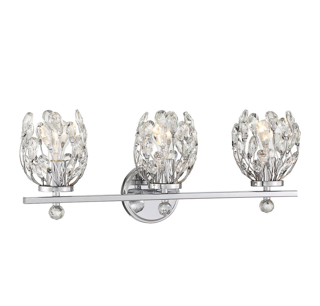 Savoy House Moreno 8-6601-3-11 Bath Vanity Light 24 in. wide - Chrome