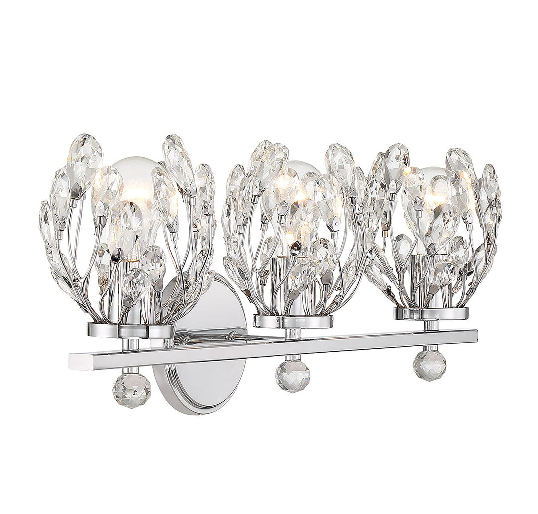 Savoy House Moreno 8-6601-3-11 Bath Vanity Light 24 in. wide - Chrome