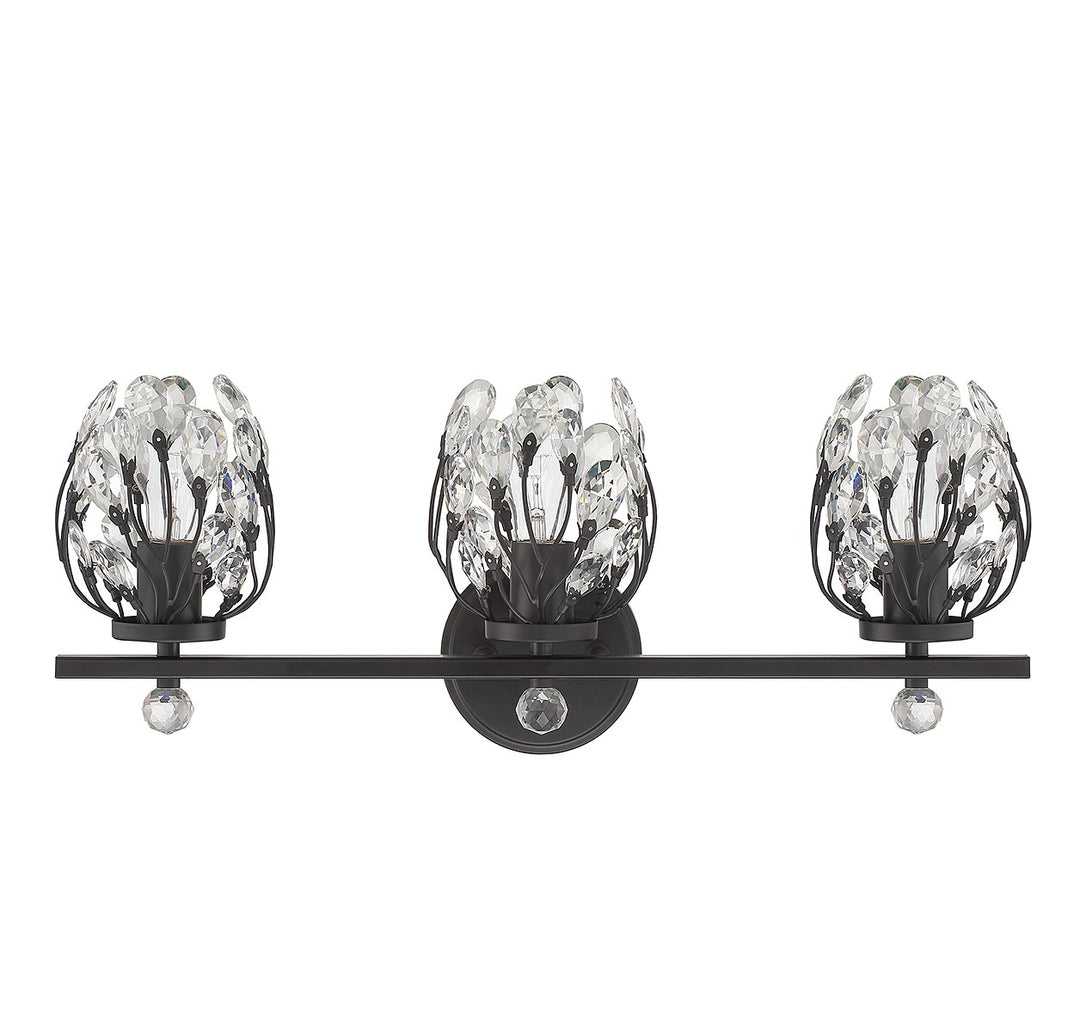 Savoy House Moreno 8-6601-3-BK Bath Vanity Light 24 in. wide - Matte Black