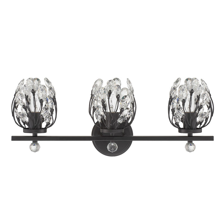 Savoy House Moreno 8-6601-3-BK Bath Vanity Light 24 in. wide - Matte Black