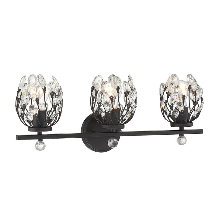 Savoy House Moreno 8-6601-3-BK Bath Vanity Light 24 in. wide - Matte Black
