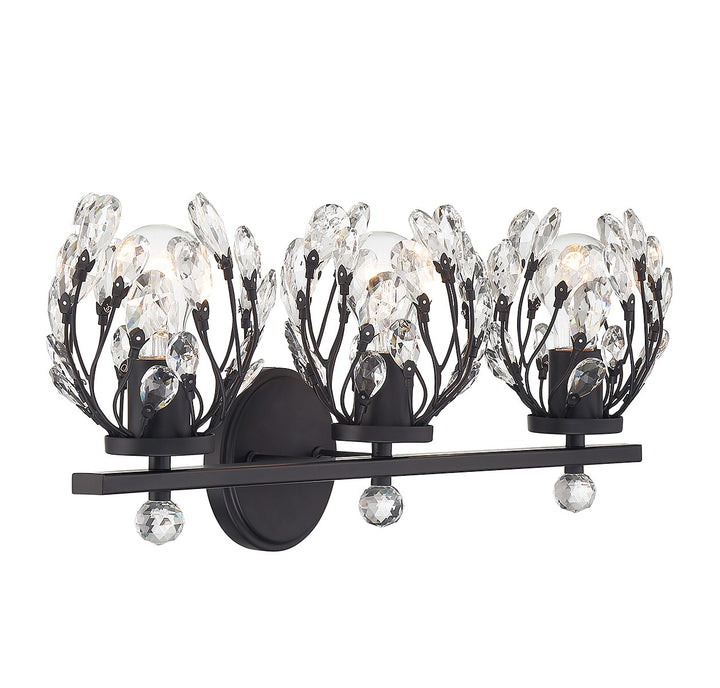 Savoy House Moreno 8-6601-3-BK Bath Vanity Light 24 in. wide - Matte Black