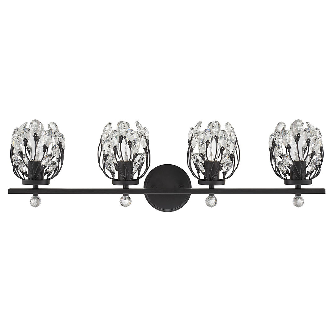 Savoy House Moreno 8-6601-4-BK Bath Vanity Light 31 in. wide - Matte Black