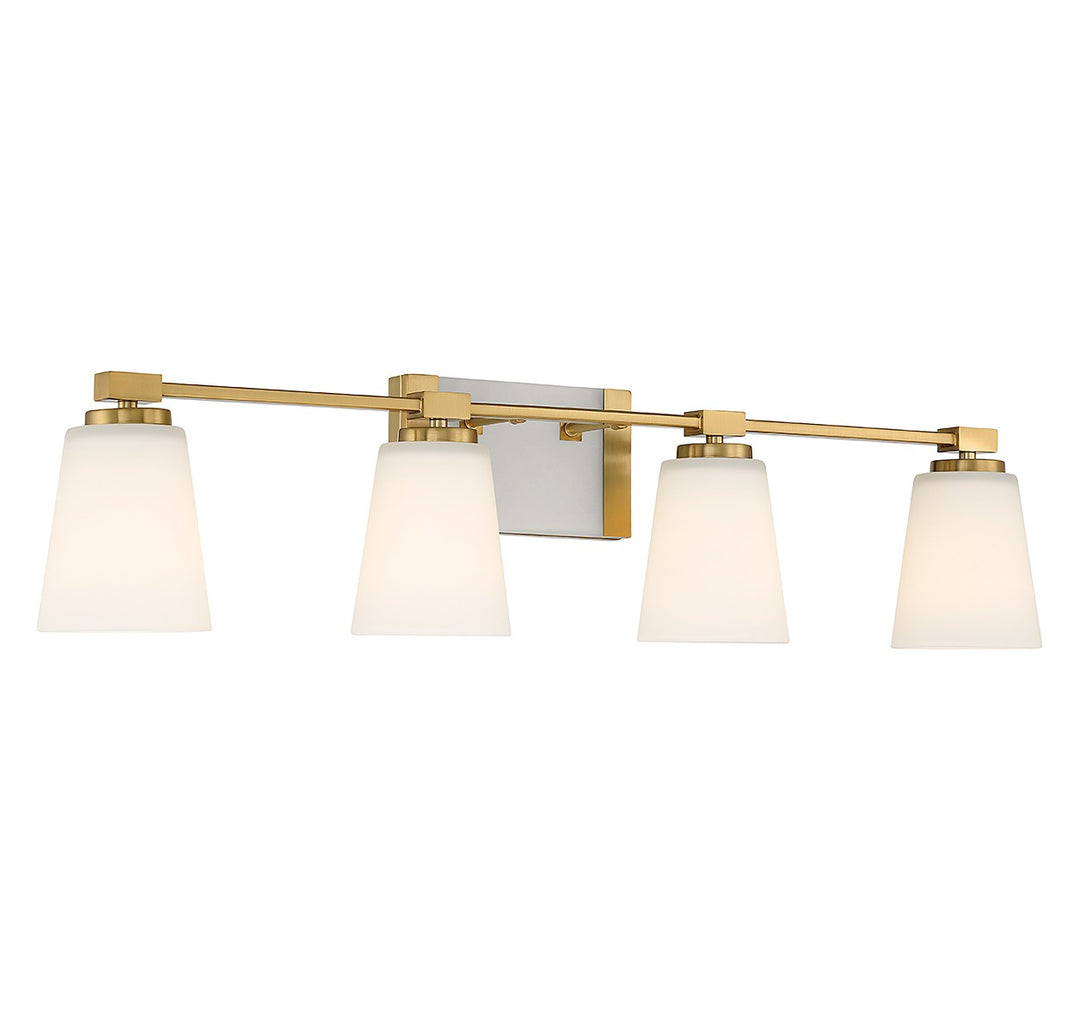 Savoy House Darby 8-6901-4-322 Bath Vanity Light 34 in. wide - Warm Brass