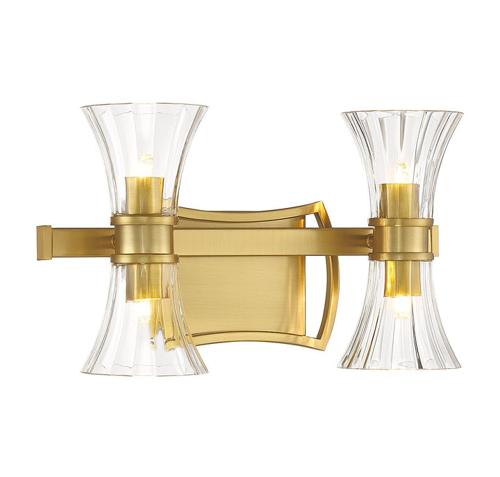 Savoy House Bennington 8-9702-4-322 Bath Vanity Light 16 in. wide - Warm Brass