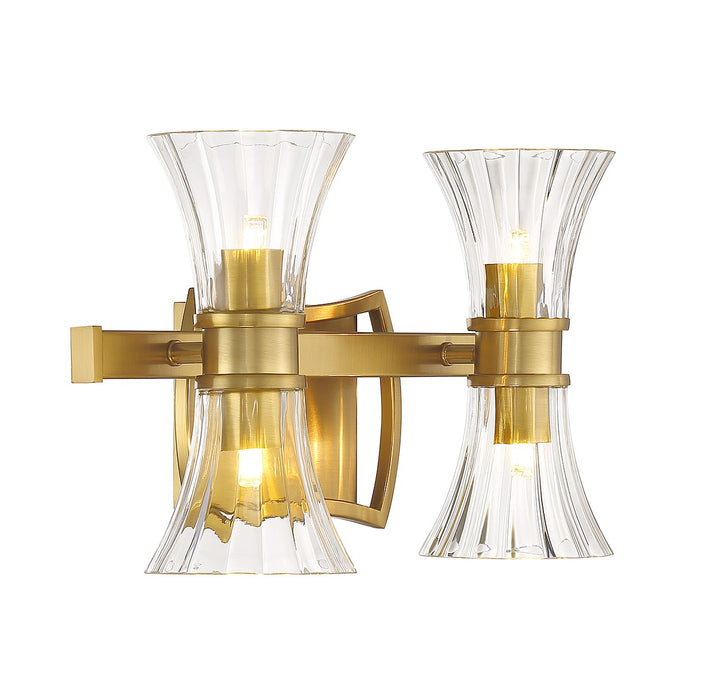 Savoy House Bennington 8-9702-4-322 Bath Vanity Light 16 in. wide - Warm Brass