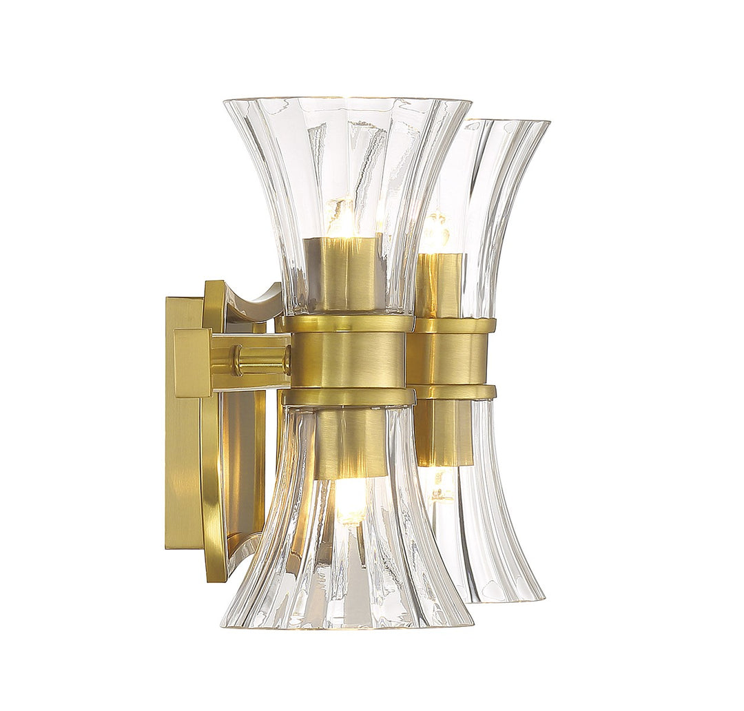 Savoy House Bennington 8-9702-4-322 Bath Vanity Light 16 in. wide - Warm Brass