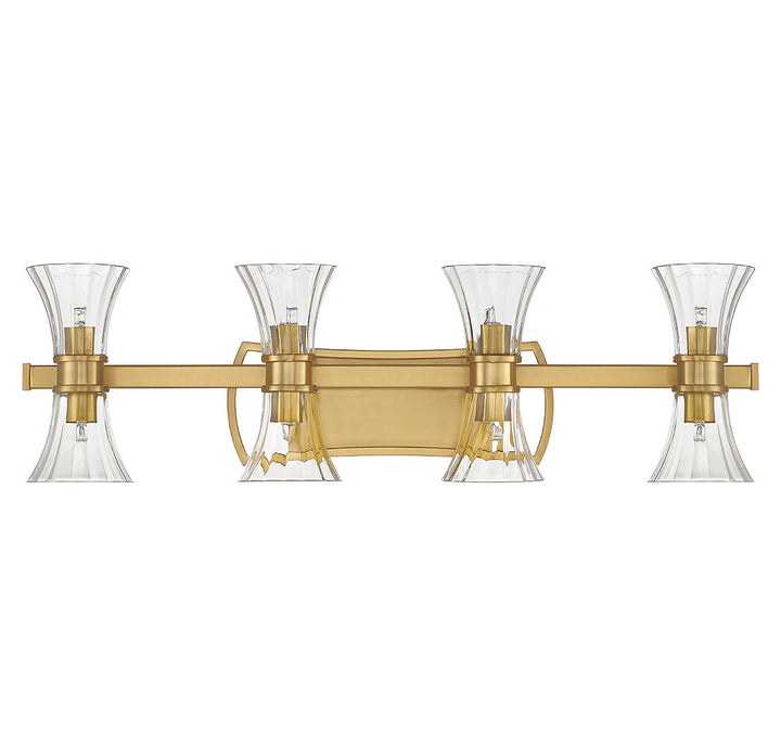 Savoy House Bennington 8-9702-8-322 Bath Vanity Light 32 in. wide - Warm Brass