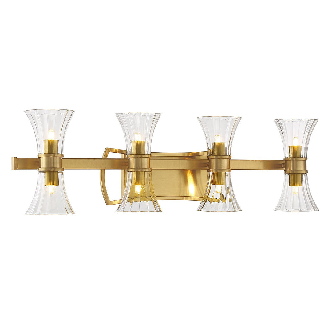 Savoy House Bennington 8-9702-8-322 Bath Vanity Light 32 in. wide - Warm Brass