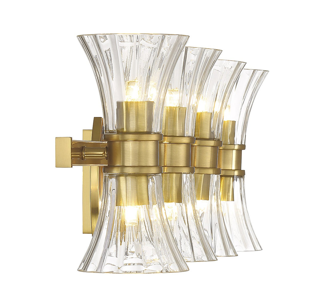 Savoy House Bennington 8-9702-8-322 Bath Vanity Light 32 in. wide - Warm Brass