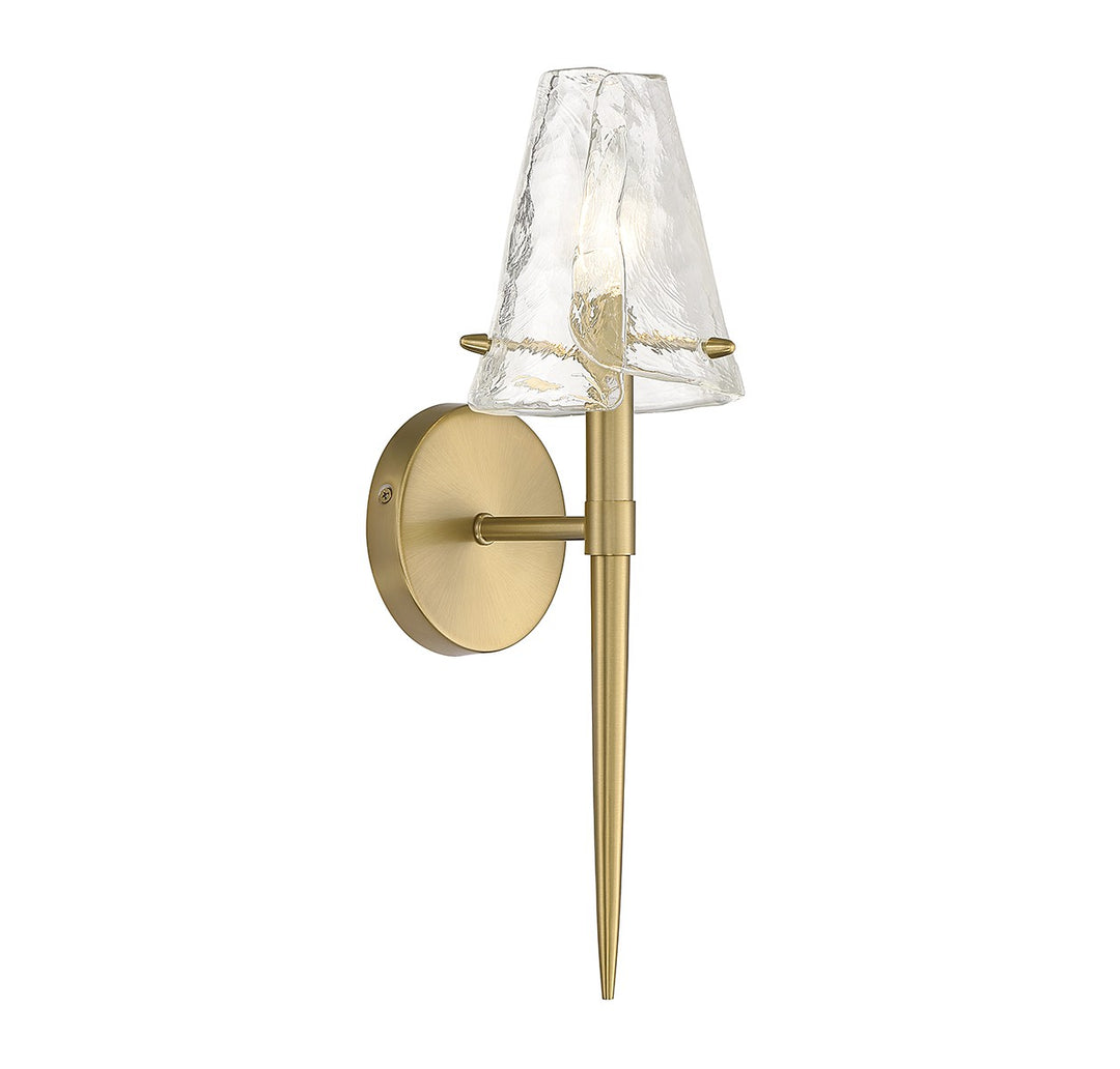Savoy House Shellbourne 9-2104-1-322 Wall Sconce Light - Warm Brass