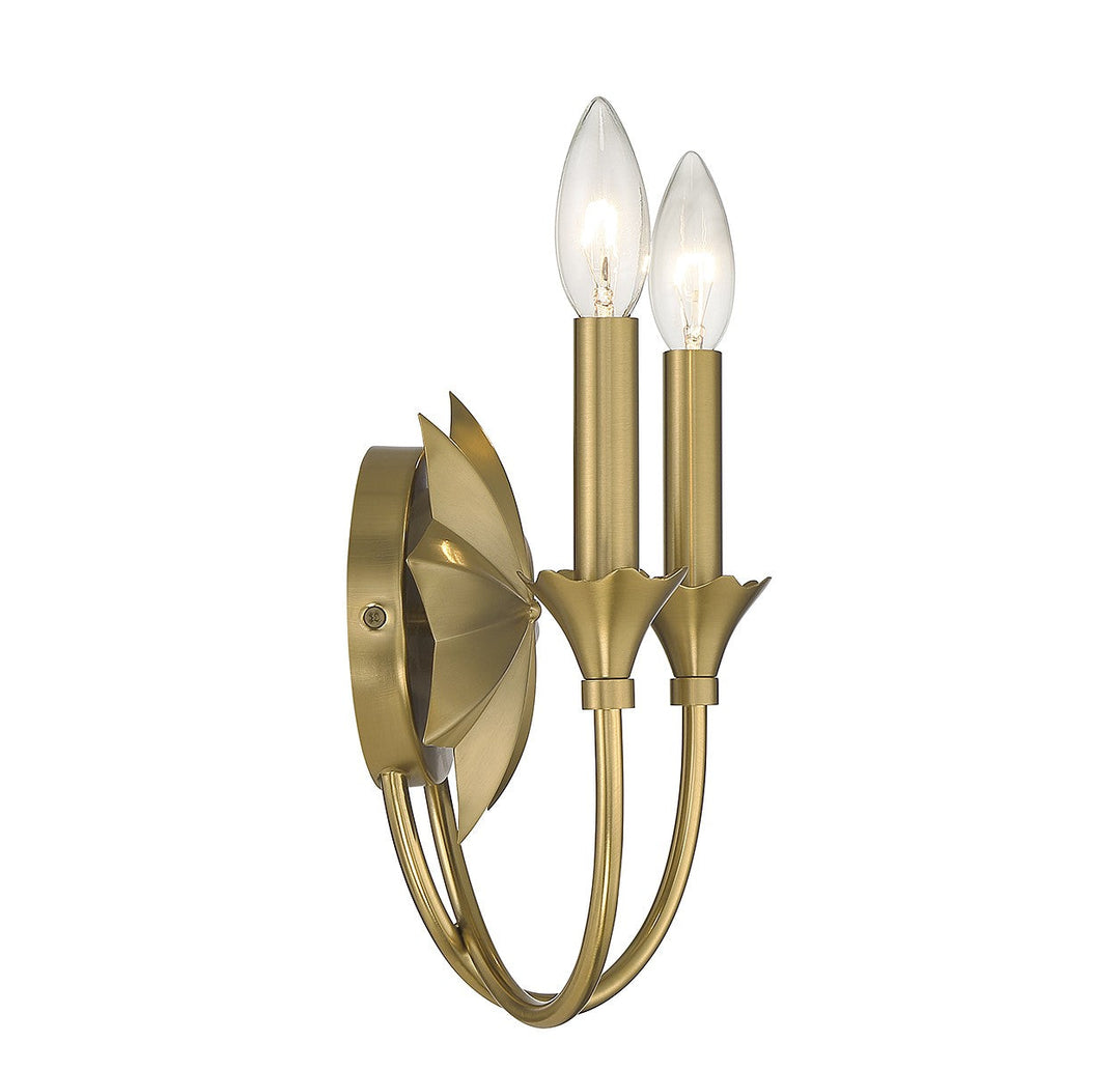 Savoy House Sullivan 9-2204-2-322 Wall Sconce Light - Warm Brass