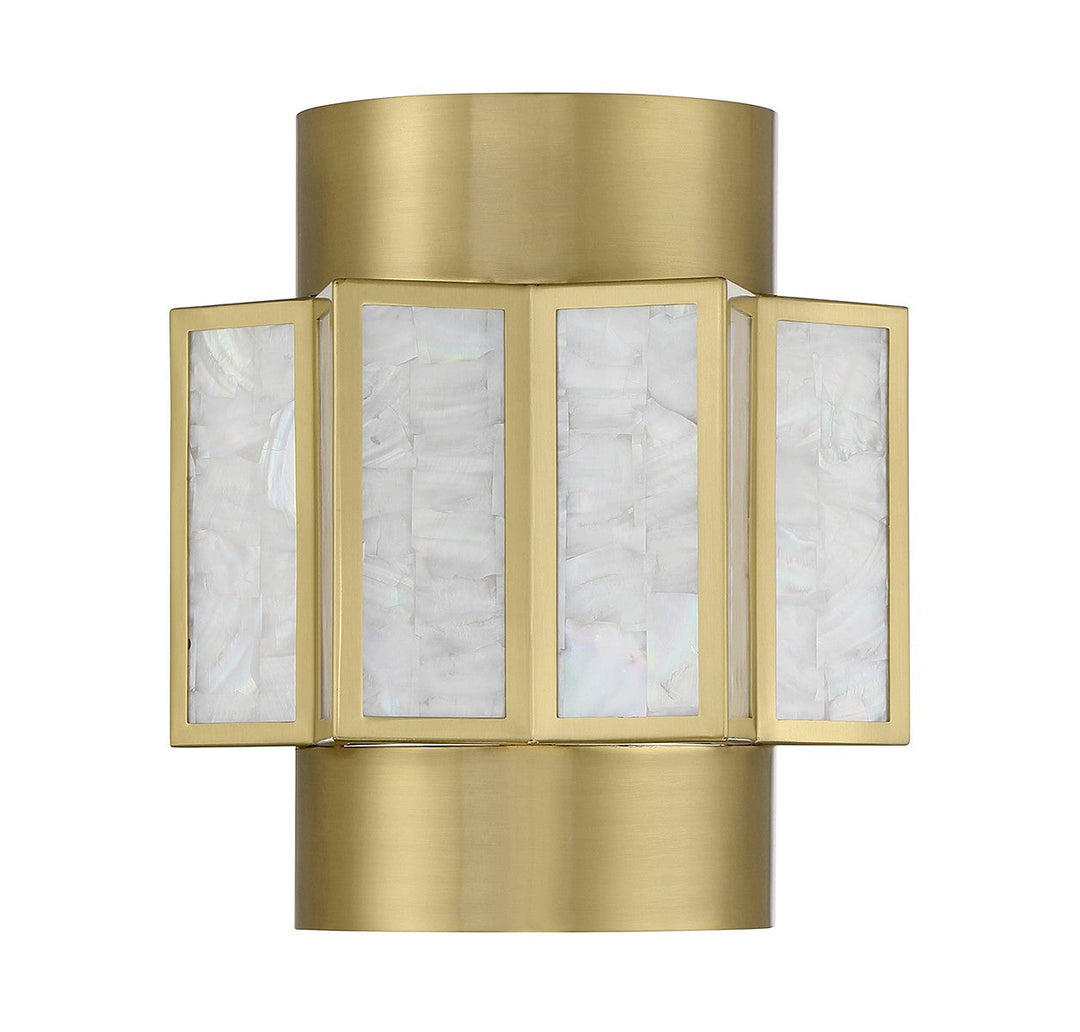 Savoy House Gideon 9-3164-2-322 Wall Sconce Light - Warm Brass