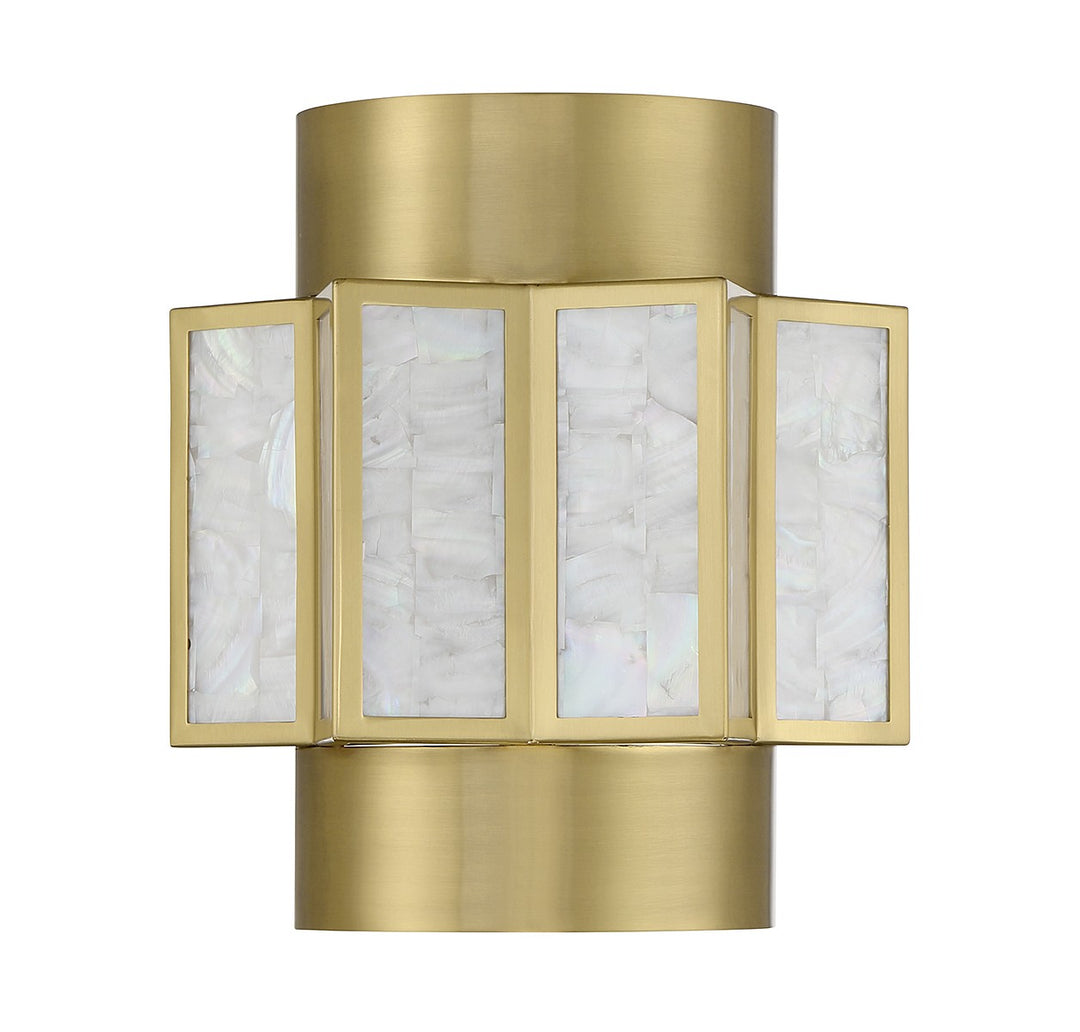 Savoy House Gideon 9-3164-2-322 Wall Sconce Light - Warm Brass