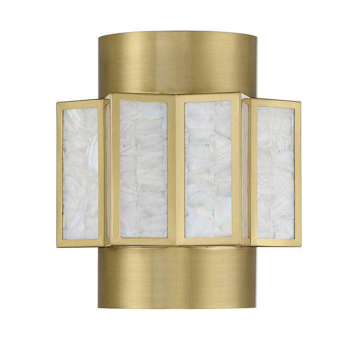 Savoy House Gideon 9-3164-2-322 Wall Sconce Light - Warm Brass