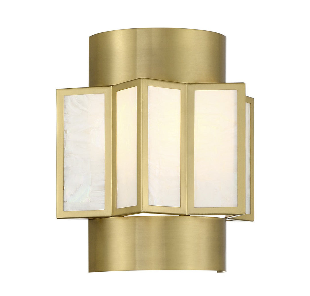 Savoy House Gideon 9-3164-2-322 Wall Sconce Light - Warm Brass
