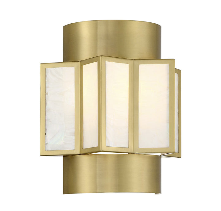 Savoy House Gideon 9-3164-2-322 Wall Sconce Light - Warm Brass