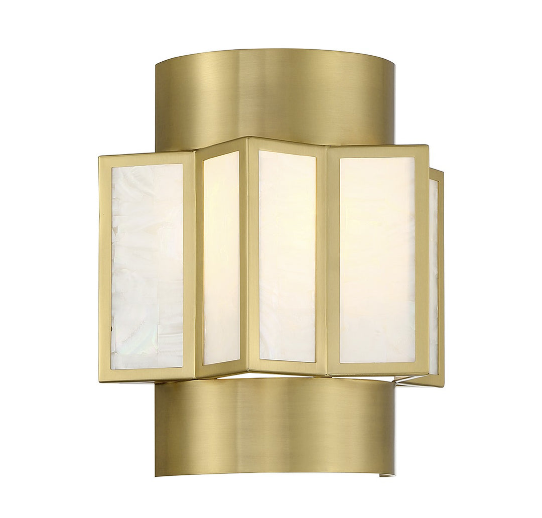 Savoy House Gideon 9-3164-2-322 Wall Sconce Light - Warm Brass