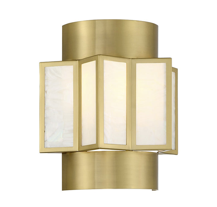 Savoy House Gideon 9-3164-2-322 Wall Sconce Light - Warm Brass
